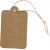 Etiquettes en carton fort - 25 x 40 mm - marron clair - 100 pcs