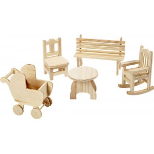 Mini meuble - chaise - banc - chaise  bascule - table - landau - 50 pcs