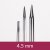 Aiguilles  tricoter circulaires remplaables - Laiton - 12cm 4,50mm / 4.5in US7