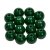 Perles en bois 14 mm - vert fonc 18 pcs. diamtre du trou 3,0 mm