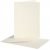 Carte postale avec enveloppe - blanc cass - 10,5 x 15 cm - 10 pcs