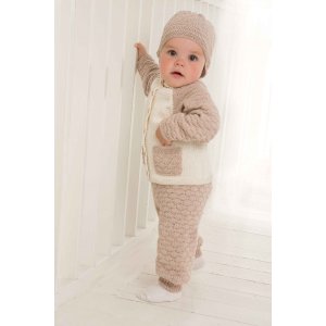 Patron tricot - Cardigan, pantalon et bonnet