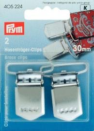 Clips de suspension HT couleur argent 30 mm 2 pcs