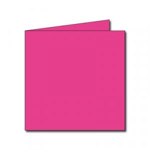 Carte double Pollen 135x135 - Paquet de 25 - Rose intense