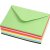 Enveloppe - couleurs mlanges - 11,5 x 16 cm - 10 x 10 pcs