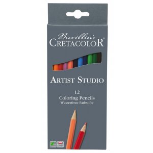 Set de crayons de couleur Cretacolor Artist Studio Line - 12 crayons