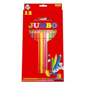 Crayons de couleur Jumbo Sense - 12 crayons