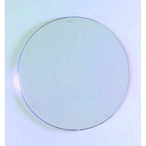 Pendentif en plastique 100 mm - transparent rond, plat (PS)