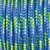 Paracorde mlange de couleurs 2mm x 50m - bleu, vert clair, blanc