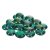 Boules de verre 18 - 20 mm - vertes 100 g / 20 pcs.