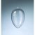 Oeuf en plastique 140 mm - transparent sparable (PS)