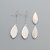 Boucles d'oreilles  modeler 1 paire - 17x38 mm