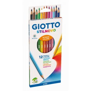 Crayons de couleur Giotto Stilnovo - paquet de 12