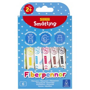 Crayons fibre Smtting 6-P