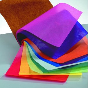 Livret avec papier transparent 20 x 30 cm - mlange de 10 feuilles