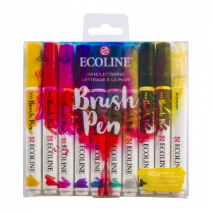 Ecoline Brush Pen 10-pack - Lettrage  la main