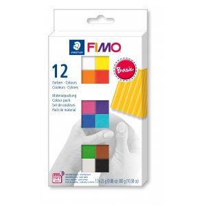 Modle Fimo Soft Set 12x1/2 - Basique