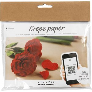 Mini Kit DIY Papier Crpe - Roses