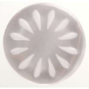 Bouton Rond 1 trou 11 mm 4pcs - Nacre Motif Floral