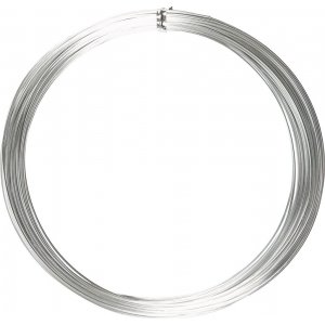 Fil d'aluminium - 1 mm - argent - 16 m