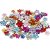 Strass - couleurs mlanges - 6+10+12 mm - 252 pcs