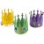 Couronnes d'anniversaire - couleurs mlanges - 25 pcs.