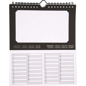 Calendrier perptuel - 19 x 23 cm - 6 pcs