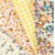 Tissu patchwork - jaune - 4 pcs