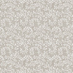 Toile cire PVC Petite feuille - Lin