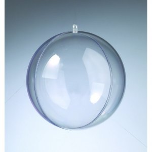 Boule en plastique - transparente et sparable (PS)