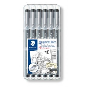 Pigmentliner Noir - 6 stylos