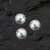 Perles de cire en verre 8 mm 20 pcs - Argent