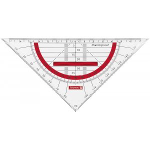 Rgle triangulaire sans crasement 16cm (avec grip)