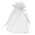 Sac organza 12,5 x 17 cm - blanc