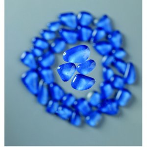 MosaixSoft - mosaque de verre 8 - 25 mm - bleu clair 200 g ~ 140 pcs.