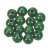 Perles en bois 10 mm - vert fonc 53 pcs. diamtre du trou 2,5 mm