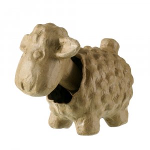 PappArt Figurine Mouton hochant la tte - 16,5x9x13 cm