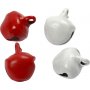 Cloches - rouge/blanc - 50 pcs - 8 mm