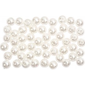 Perles de cire - nacre - 5 mm - 100 pcs