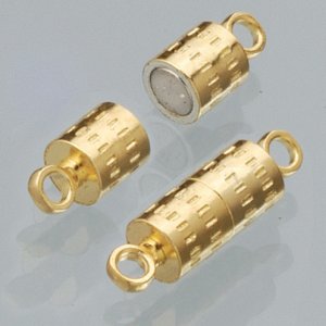 Serrure magntique 8 mm - 2 cylindres plaqu or