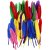 Plumes - couleurs mlanges - 48 pcs