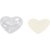 Coeur dco - transparent - 10 pcs