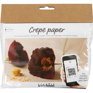 Mini Kit DIY Papier Crpe - Coquelicot