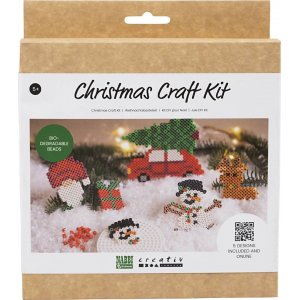 Kit DIY NABBI BioBeads - Voiture de Nol - renne - bonhomme de neige - Pre Nol et cadeau de Nol