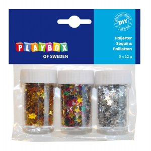 Paillettes 3x12 g toiles