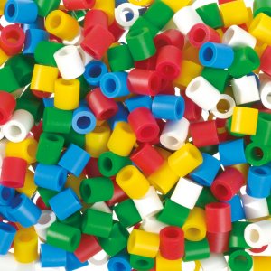 Nabbi Melt Beads Jumbo 10x10mm - 600 pices dans des couleurs de base mlanges