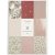 Papier design Vivi Gade en blocs - beige/rose - 24 feuilles