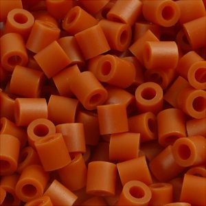 Perles tube - marron caramel (32254) - moyen - 6000 pcs