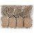 Etiquettes en carton fort - 25 x 40 mm - marron clair - 100 pcs