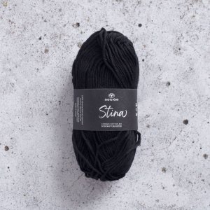 Fil Black Sheep Stina 8/8 50g - Noir (201)